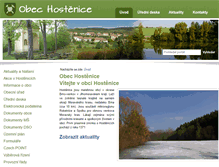 Tablet Screenshot of hostenice.cz